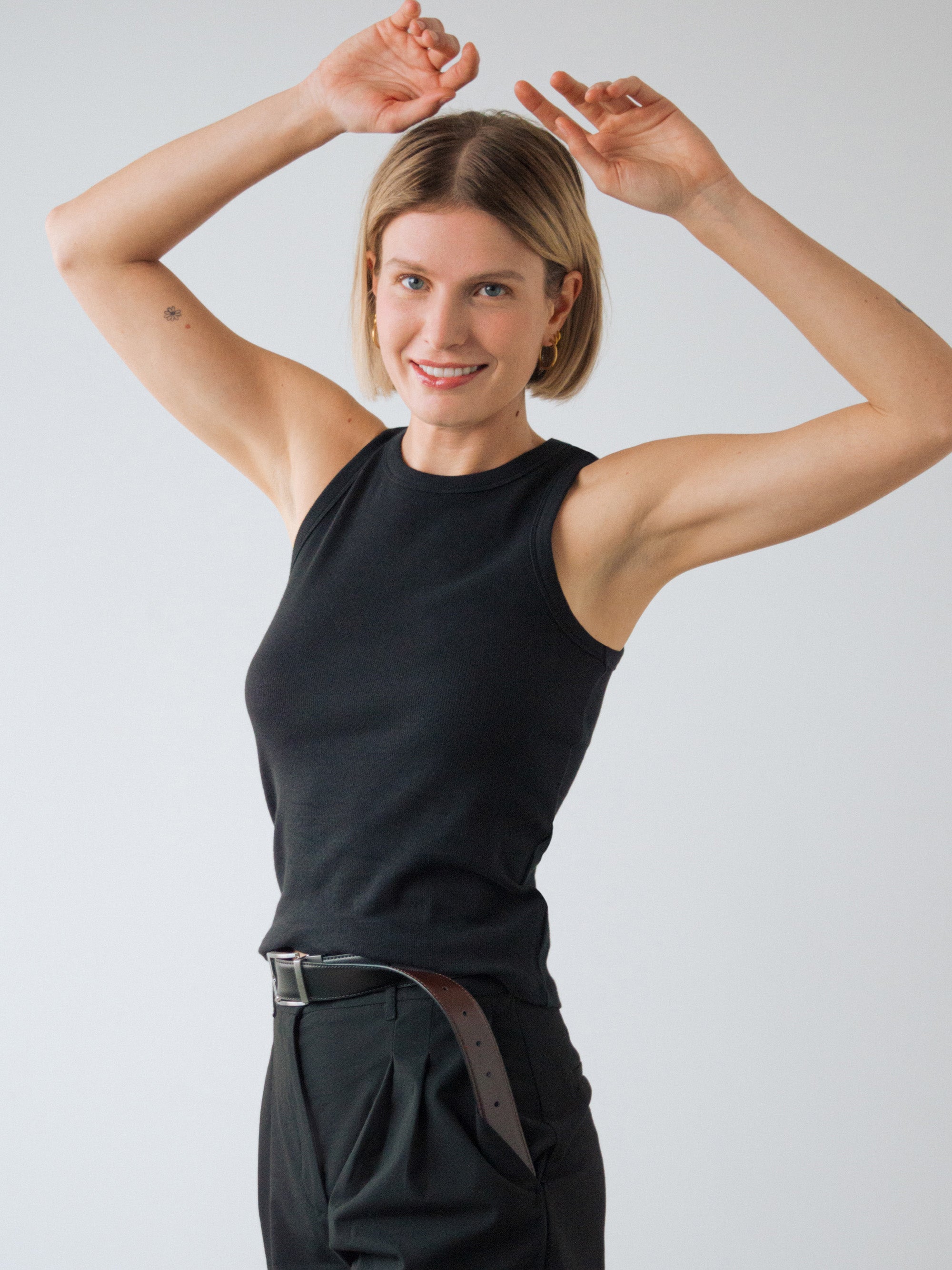 Ribbed Racer Top