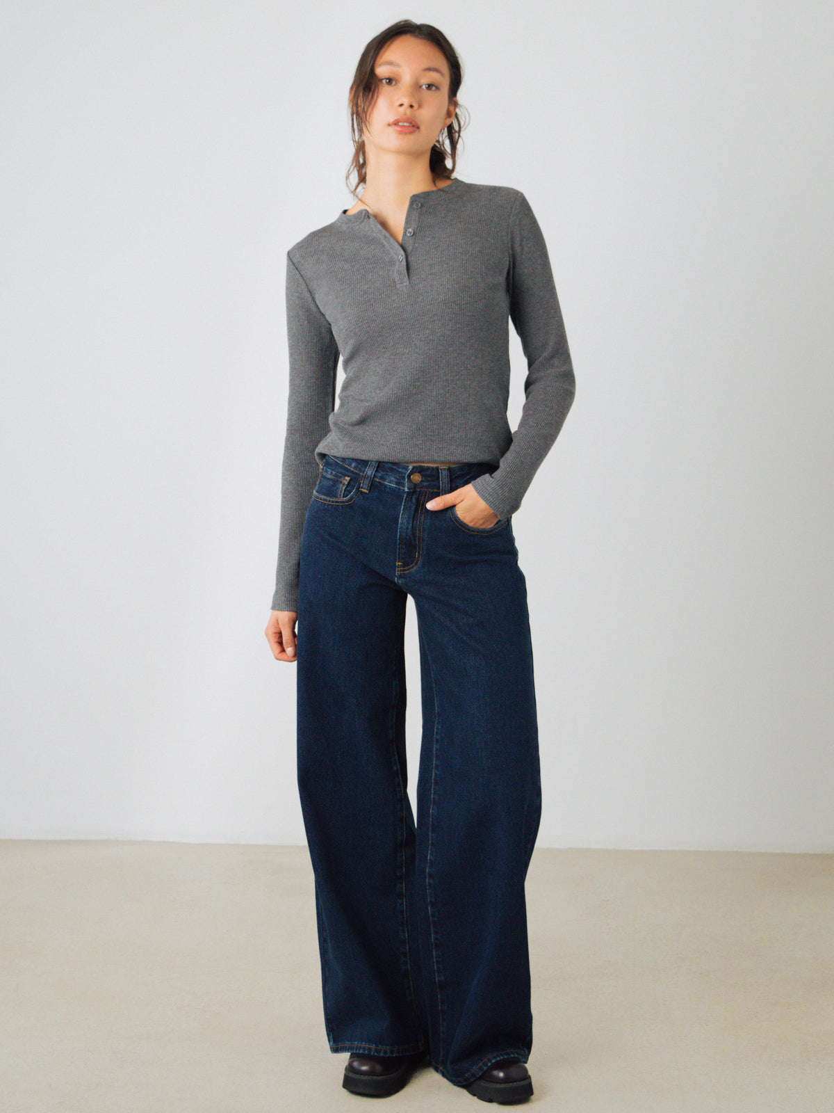 Jeans a zampa larga