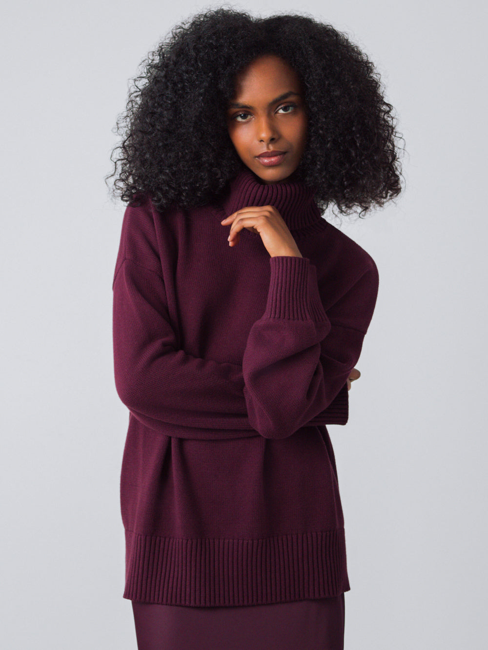 Chunky Rollkragenpullover Frauen