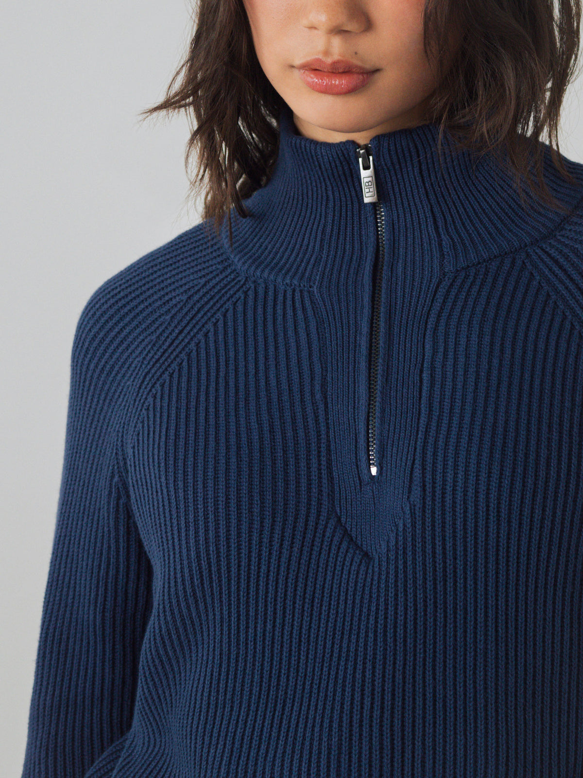 Magliione mezza zip donna