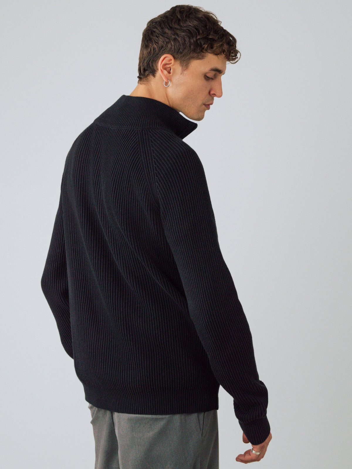 Maglione mezza zip