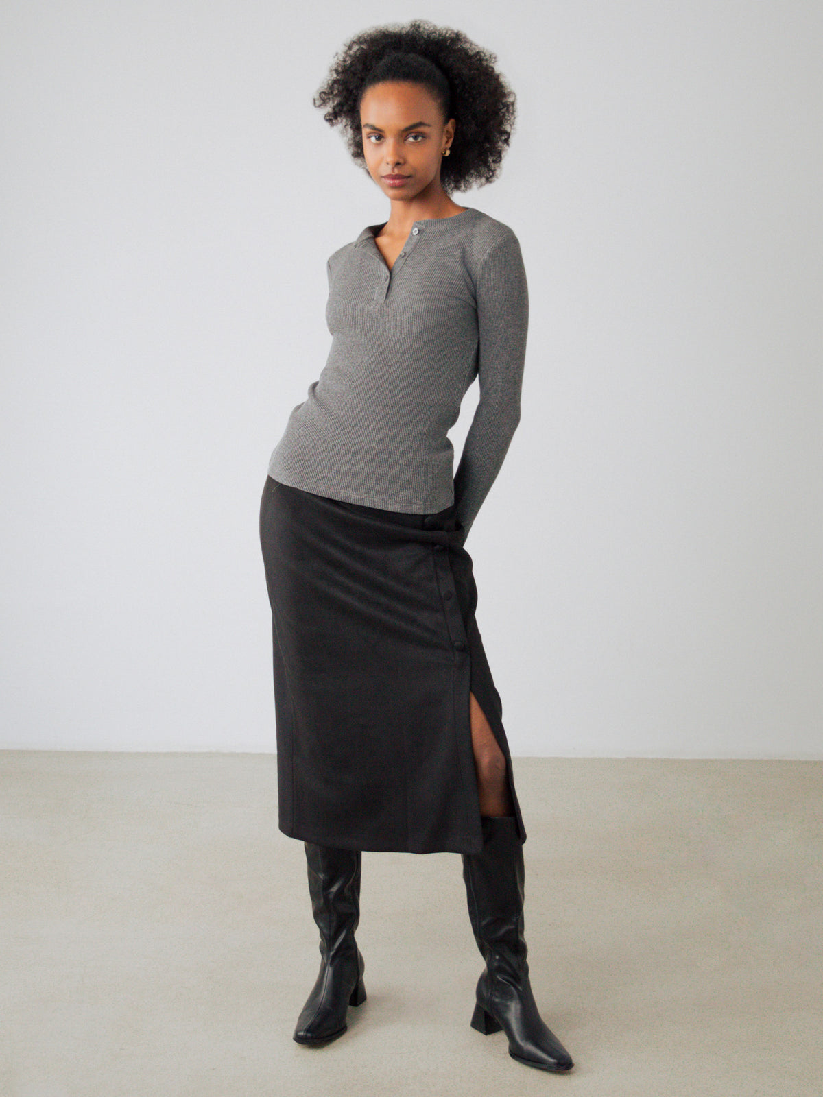 Maglia Henley lunga